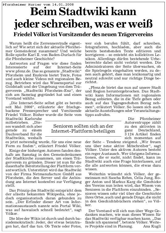 Beim Stadtwiki kann jeder schreiben, was er weiß