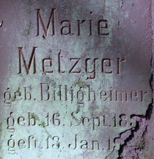 Datei:Marie Metzger geb. Billigheimer (geb. 16. September 183?, gest. 13. Januar 19?? in Pforzheim).jpg