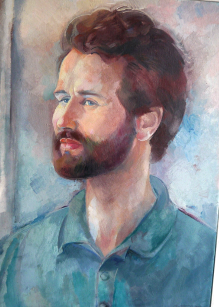 Datei:Adolf Valentin Saile (geb. 10.10.1905 in Stuttgart; gest. 1994), Selbstbildnis in jungen Jahren.png