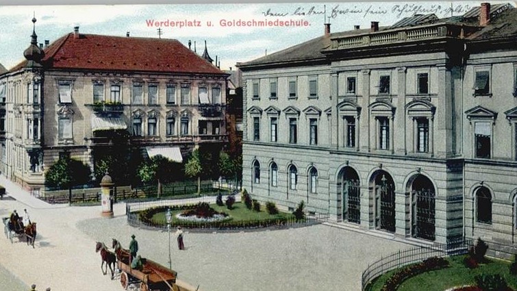 Datei:Altes Gebäude der Kunstgewerbeschule an der Jahnstraße 35 in Pforzheim, Entwurf Carl Müller, erbaut 1874 bis 1875.jpg