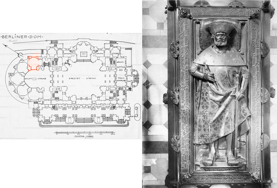 Datei:Gruft- und Denkmalskirche im Berliner Dom, Grabdenkmal für den Kurfürsten Johann Cicero (Osten), Oberansicht, Detail.png