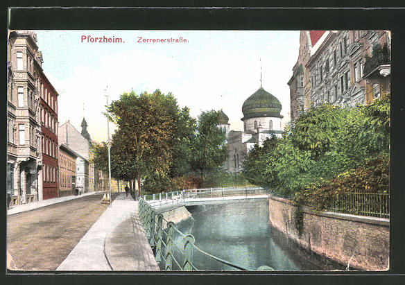 Datei:Alte Synagoge an der Zerrennerstraße 26-28, Pforzheim.jpg