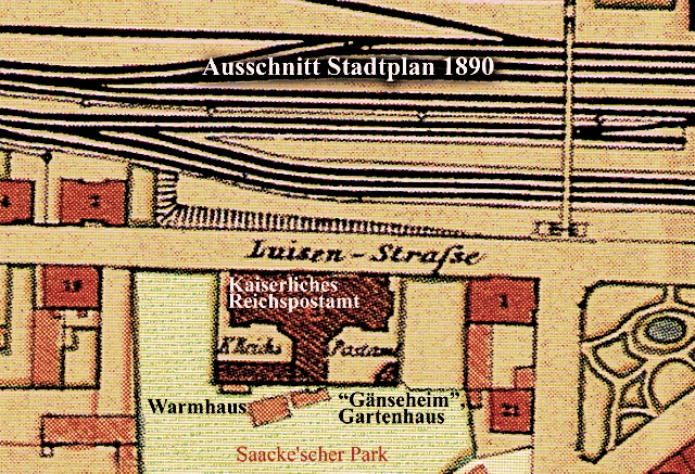 Datei:Stadtplanausschnitte, Grundriss des Reichspostgebäudes an der Luisenstraße.jpg