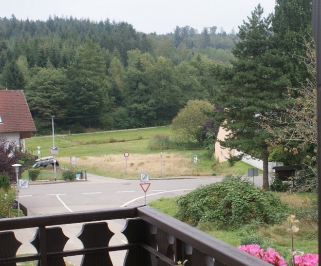 Datei:Blick vom Balkon Linde zur Haltestelle.jpg