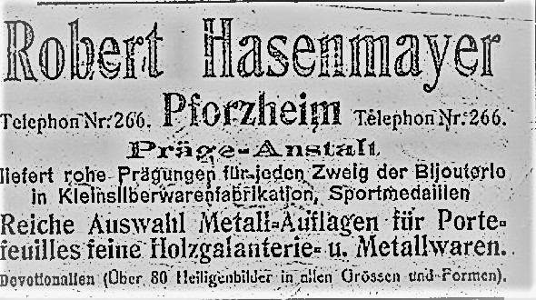 Datei:Robert Hasenmayer, Prägeanstalt, Pforzheim.jpg