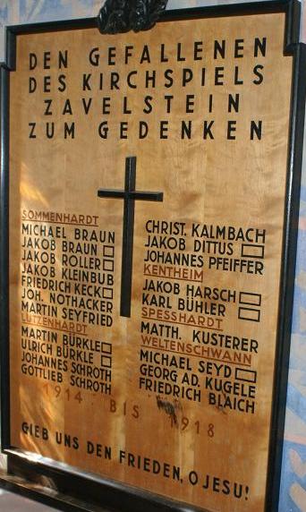 Datei:Gefallenenschild in Kirche.jpg