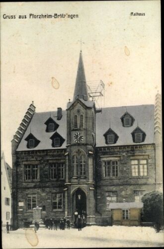 Datei:Rathaus in Brötzingen um 1900.jpg