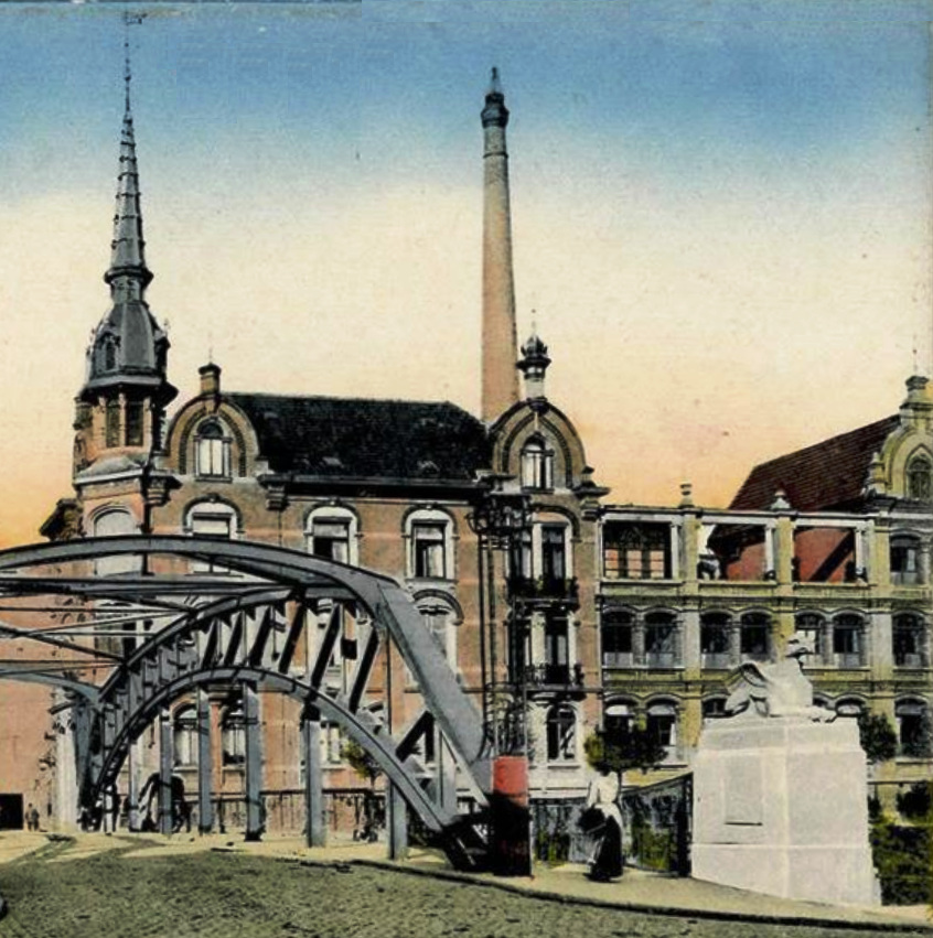 Datei:Fabrikantenvilla der Doubléfabrik Fr. Kammerer, Goethestraße 2 in Pforzheim, erbaut 1895, Entwurf Ernst Maler (coloriert).png