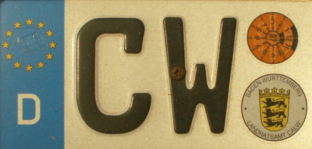Datei:Kennzeichen cw-eu.jpg