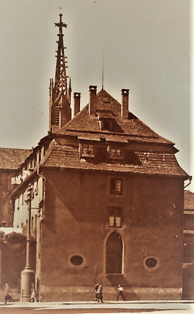 Datei:Pforzheim, ehemaliges Dominikanerinnenkloster der hl. Maria und Maria-Magdalena, ab 1565 Spitalkirche, ab 1718 Waisenhauskirche, Ansicht der Waisenhauskirche.jpg