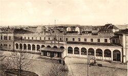 Pforzheimer Bahnhof um 1930
