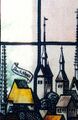 Adolf Valentin Saile (geb. 10.10.1905 in Stuttgart; gest. 1994), Glasfenster im Turmtreppenhaus, Bezirksamtsturm, Bahnhofstraße 24, „Neues Schloß“, 1950