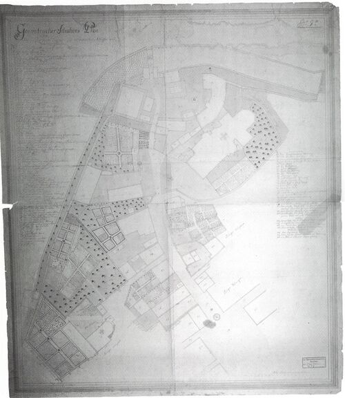 Grundriss Schloßberg vor 1763