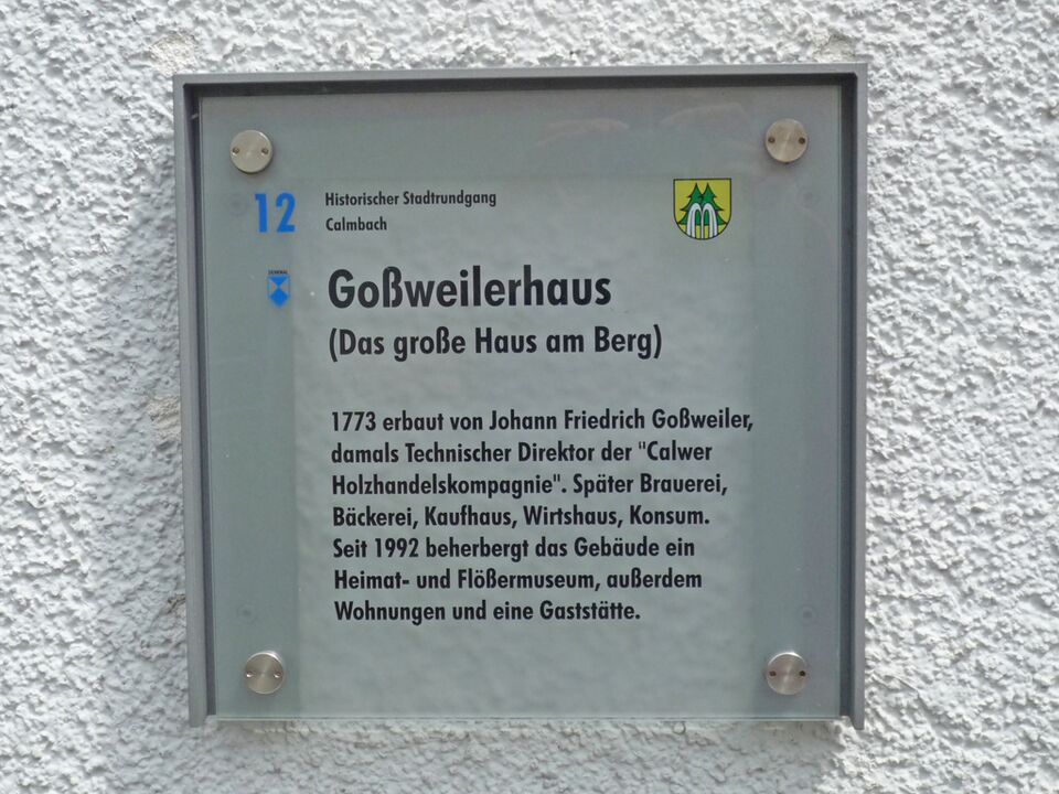 Datei:Calmbach-Grossweilerhaus-Schild.jpg