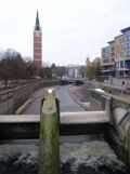 Blick von der Auerbrücke enzaufwärts