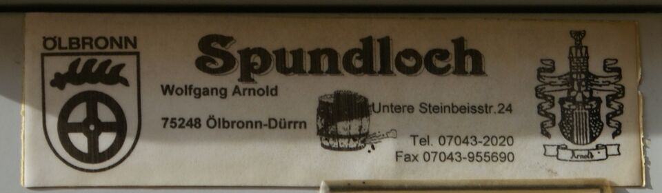 Datei:Schild am Briefkasten Spundloch.jpg
