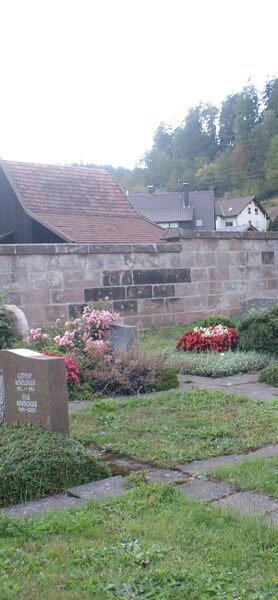 Datei:Mauerbeschriftung Friedhof.JPG