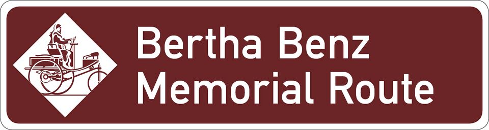 Datei:StrassenSchildBerthaBenzMemorialRoute.jpg