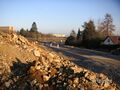 11. Dezember 2005: Blick nach Osten zum Kreisel an der Bauschlotter Straße
