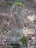 Historischer Grenzstein am Grenzweg in Langenalb
