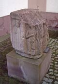 Kopie eines römischen Viergöttersteins, ehemals Teil einer Jupitersäule, im Stadtmuseum, Orginal im Kappelhof