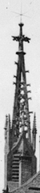 Ansicht des spätgotischen Dachreiters erbaut 1419 vor dessen Abbruch im Jahre 1929.