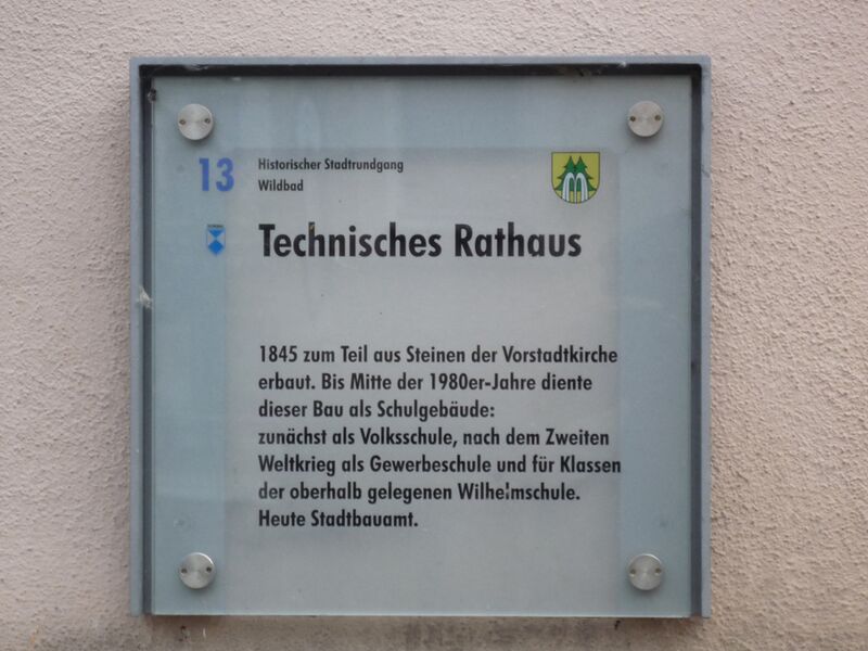 Datei:Bad-Wildbad-technisches-Rathaus-Schild.jpg