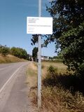 Schild zum Umweltschutz der Gemeinde Pfinztal