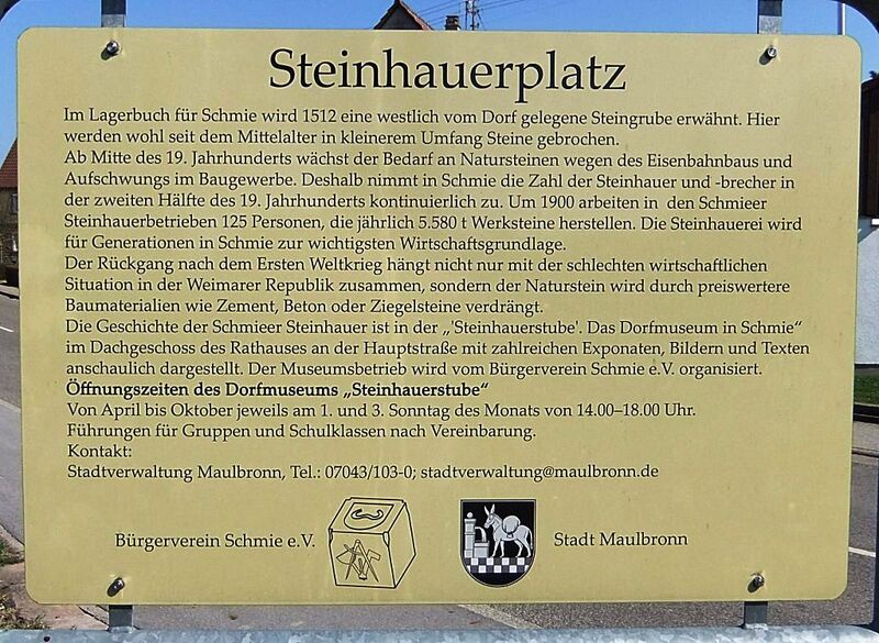 Datei:Steinhauerplatz Schmie Infotafel.JPG
