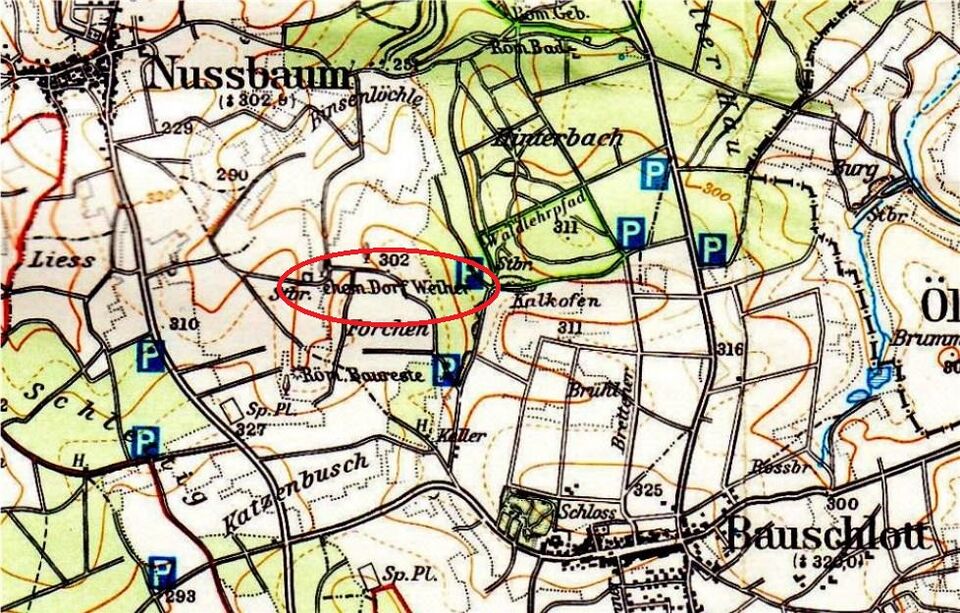 Datei:Ehemalges Dorf Weiher.jpg