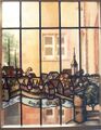 Bezirksamtsturm, Glasfenster im Turmtreppenhaus, 1950
