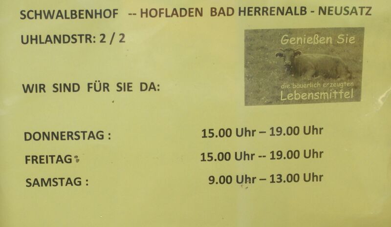 Datei:Öffnungszeiten Hofladen des Schwalbenhofs.jpg