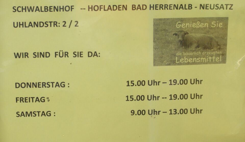Datei:Öffnungszeiten Hofladen des Schwalbenhofs.jpg
