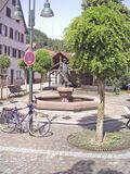 Brunnen an einem Platz an der Rosenstraße