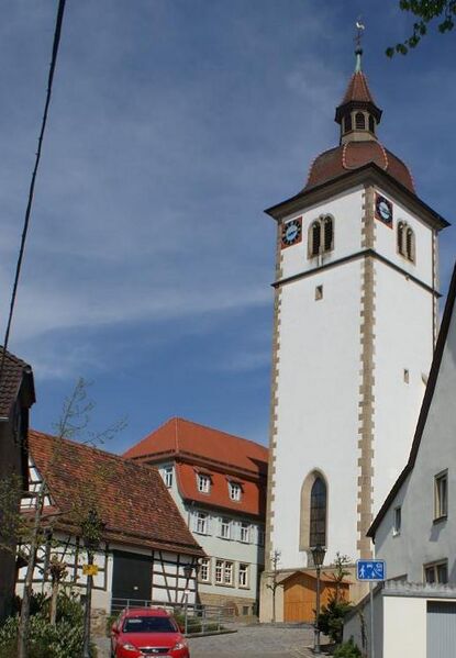Datei:Kirchturm Knittlingen.jpg