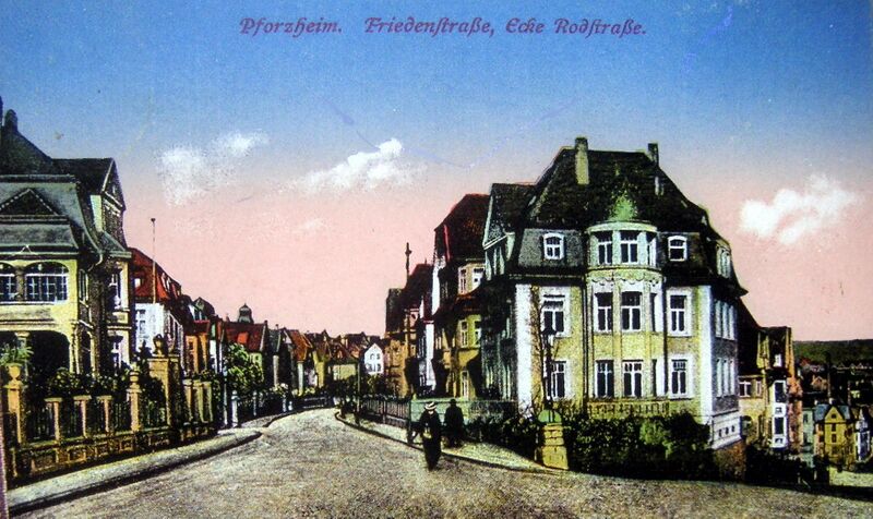 Datei:Friedenstraße, Rodstraße 1919.JPG