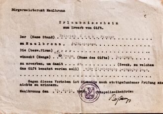 GHV Apotheke-Giftschein 1954 Erlaubnisschein.JPG