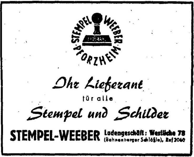 Datei:Weeber Werbung 1954.JPG