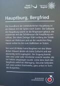 Informationstafel zur Hauptburg und dem Bergfried