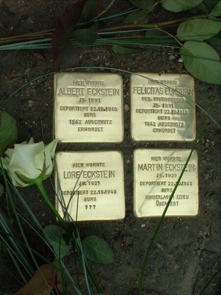 Datei:080313 PF Stolpersteine Eckstein3.jpg