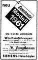 Werbung aus dem Jahr 1961