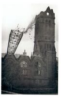Ruine der Alten Evangelischen Stadtkirche Pforzheim (1899-1962), Entwurf Carl Voß (1850 -1937), erbaut 1895–1899, beschädigt 1945, gesprengt 1962.