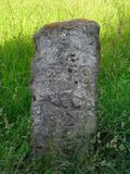 Grenzstein in Dobel mit Hirschstange
