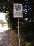 Schild des Landkreises Karlsruhe