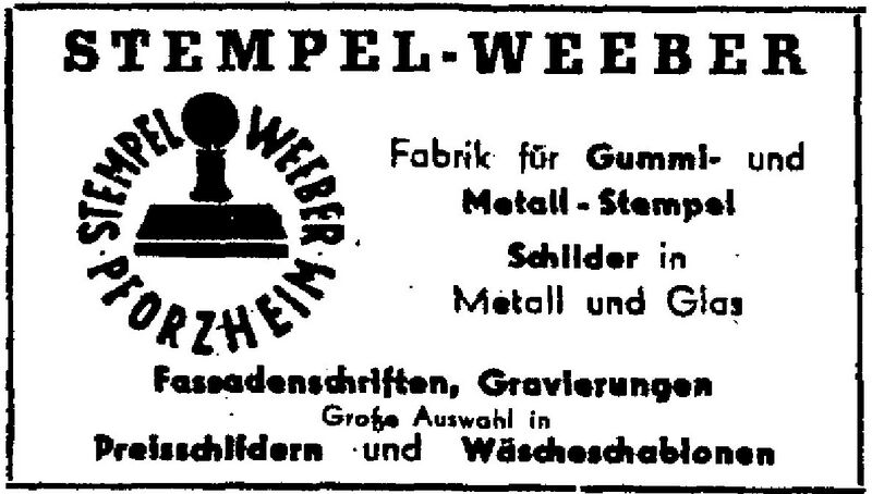 Datei:Weeber Werbung 1950.JPG