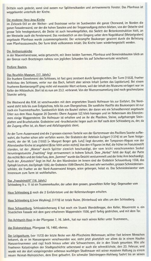 Datei:Alfons Kirchenmaier (geb. 1889 in Weingarten bei Ravensburg, gest. 25. Februar 1954 in Pforzheim), „Der Kriegsschadensbericht vom 10. September 1945“, (4).jpg