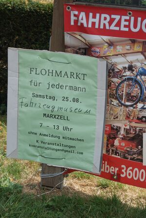 Flohmarktschild Marxzell.JPG