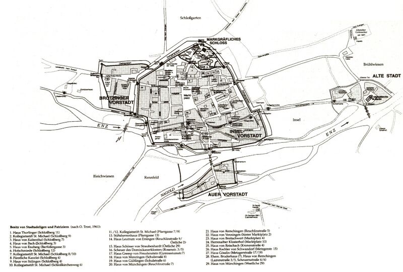 Datei:Pforzheim, Stadtgrundriss 1500.jpg