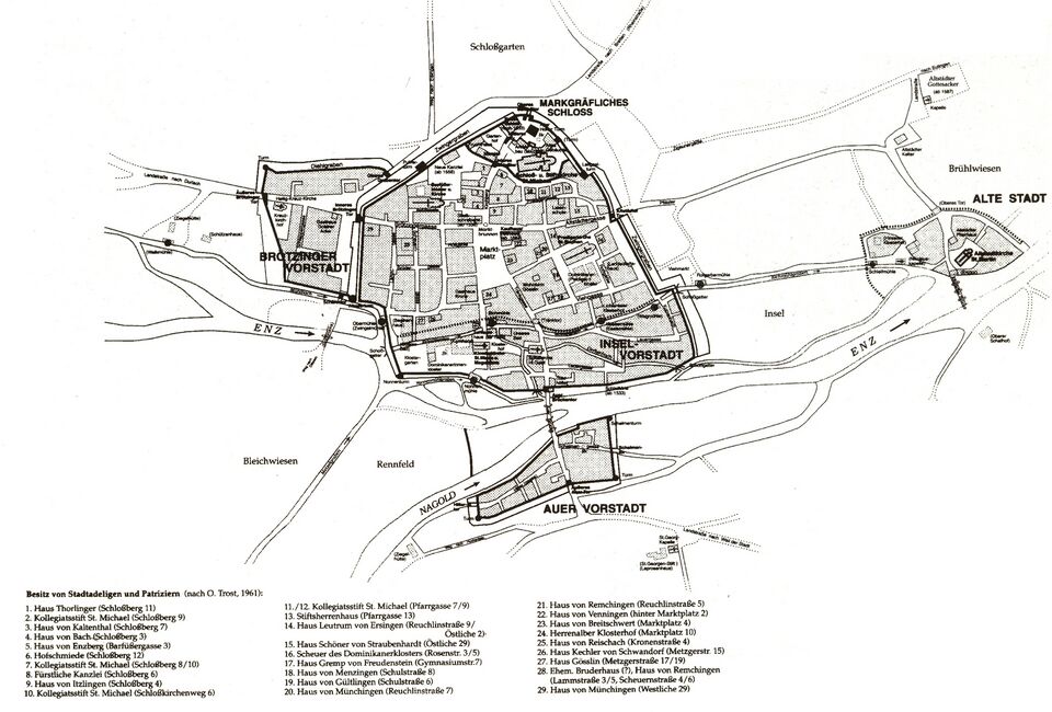 Datei:Pforzheim, Stadtgrundriss 1500.jpg