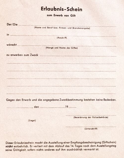 Datei:GHV Apotheke-Giftschein Erlaubnisschein-1S-Blanko.JPG